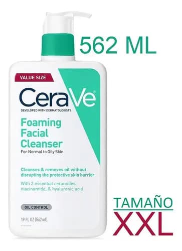 CeraVe Limpiador Espumoso Facial 562ml Piel Mixta — imagen 1